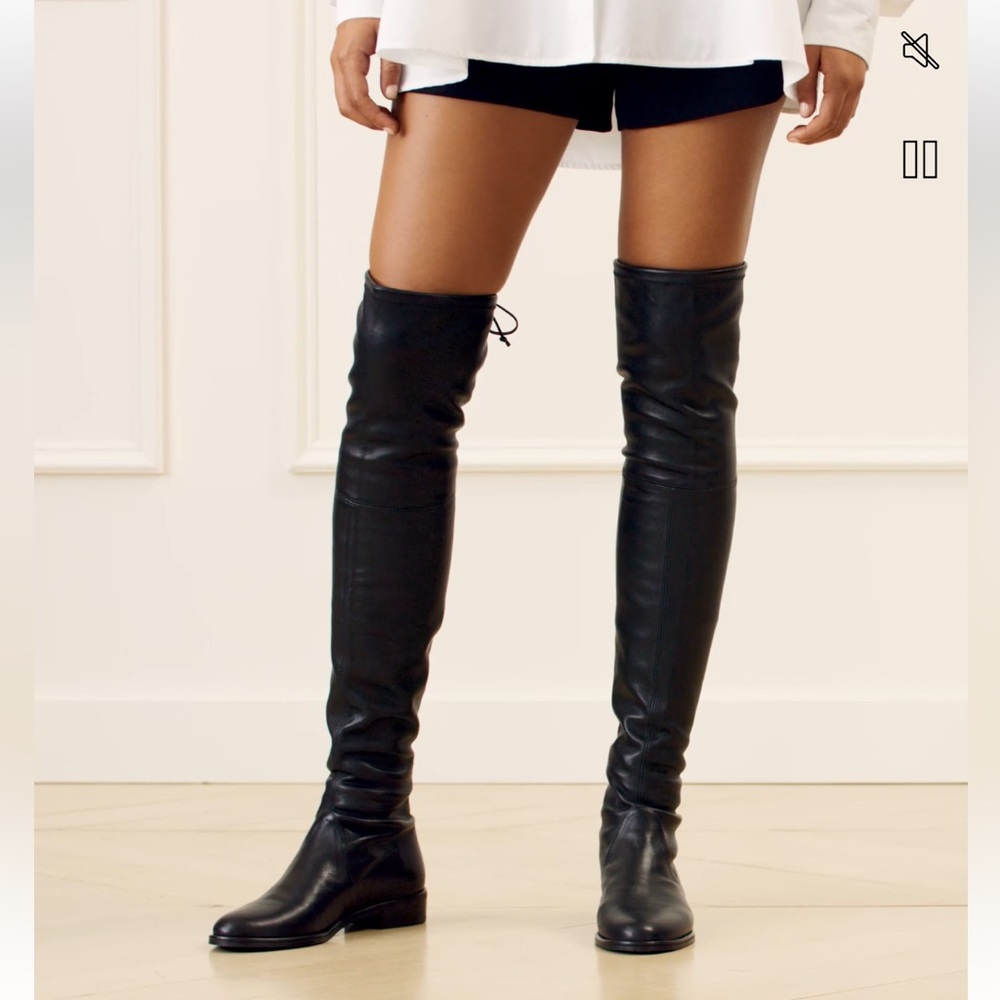Stuart Weitzman Black Suede Boots